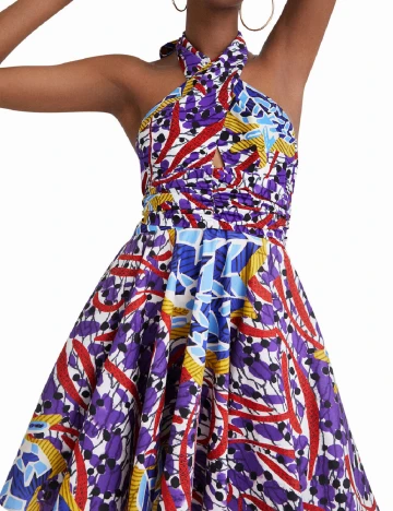 Rochie scurta Desigual, mix culori Mix culori