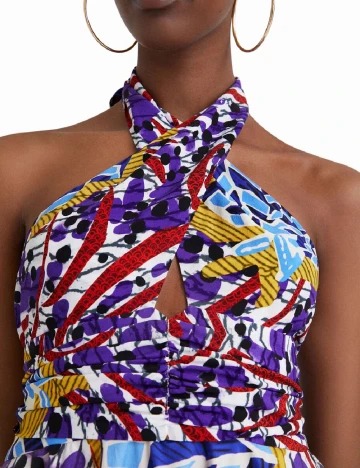 Rochie scurta Desigual, mix culori Mix culori