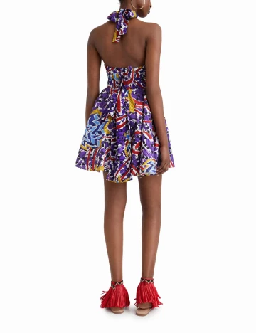 Rochie scurta Desigual, mix culori Mix culori