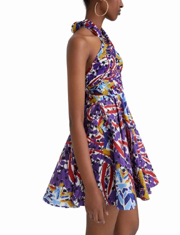 Rochie scurta Desigual, mix culori Mix culori
