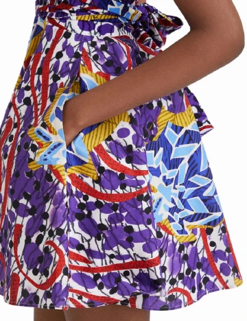 Rochie scurta Desigual, mix culori Mix culori