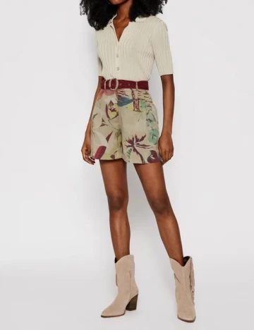 Pantaloni scurti Desigual, maro Maro