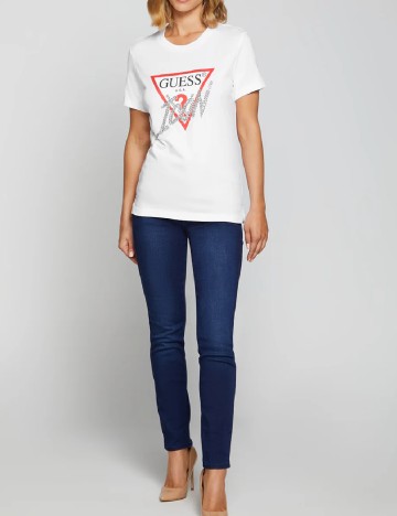 
						Tricou Guess, alb
