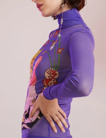 Bluza Desigual, mov Mov
