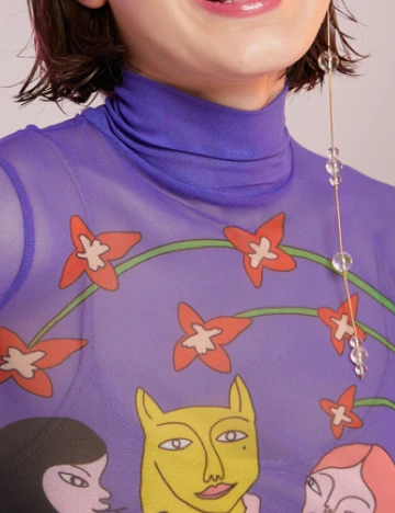 Bluza Desigual, mov Mov