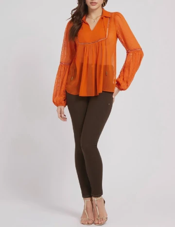 Bluza Guess, portocaliu