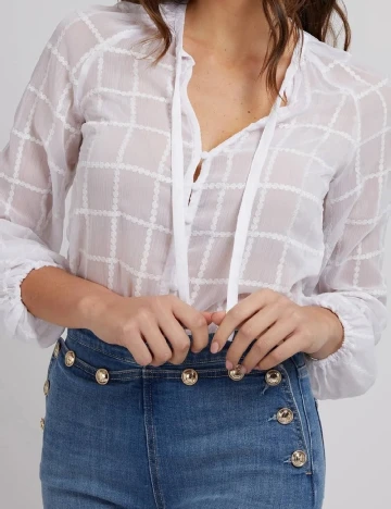 Bluza Guess, alb