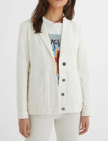 
						Sacou Desigual, ecru