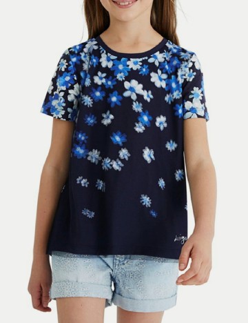 
						Tricou Desigual, bleumarin