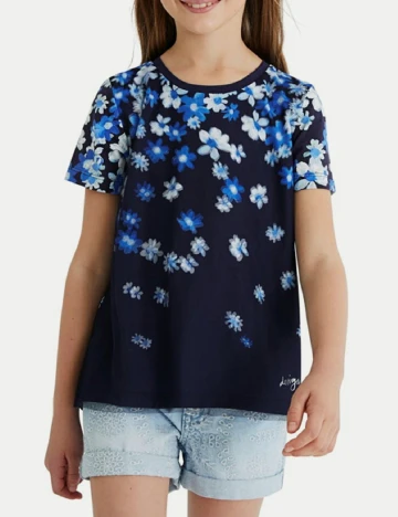 Tricou Desigual, bleumarin Albastru