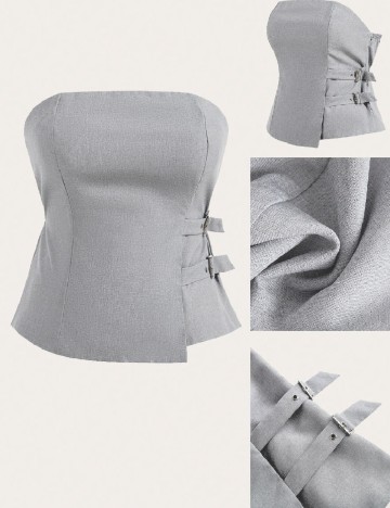 
						Top SHEIN CURVE, gri