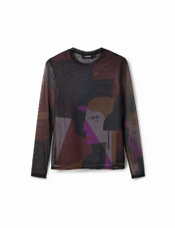 Bluza Desigual, mix culori