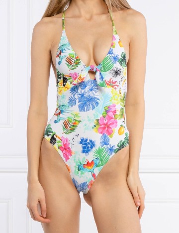 
						Costum de baie Desigual, floral