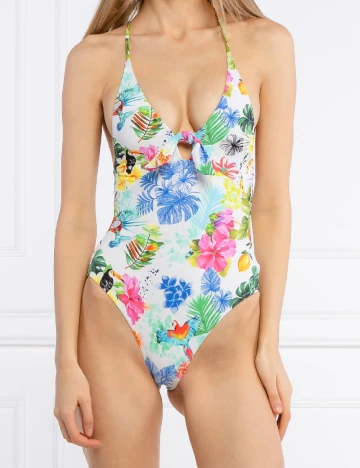 Costum de baie Desigual, floral Floral print