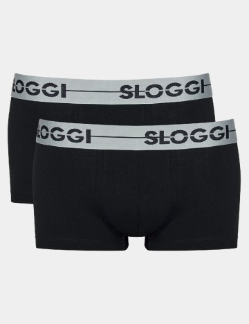 
						Set Boxeri 2 perechi Sloggi by Triumph, negru