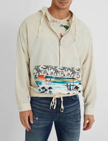 
						Hanorac Desigual, crem