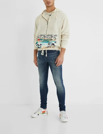 Hanorac Desigual, crem Crem