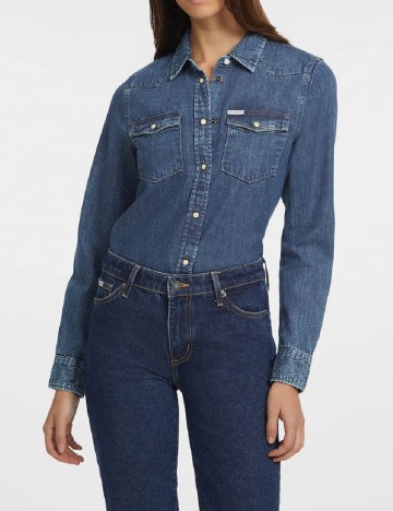 
						Camasa Guess, albastru