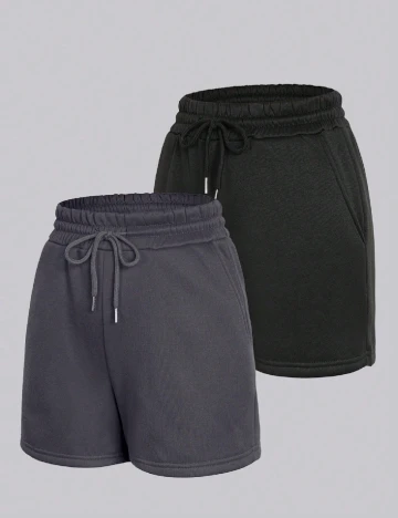 Set Pantaloni scurti 2 bucati SHEIN, mix culori