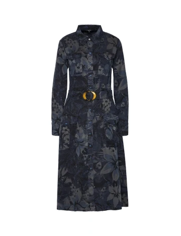 Rochie medie Desigual, bleumarin inchis