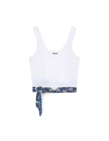 
						Top Desigual, alb