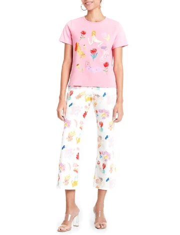 Tricou Desigual, roz Roz