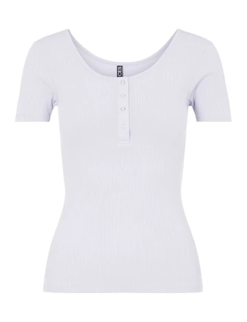 Tricou Pieces, alb, M