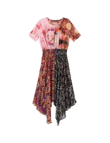 Rochie medie Desigual, mix culori Mix culori