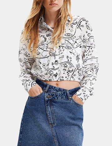 
						Camasa Desigual, alb
