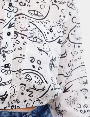 Camasa Desigual, alb