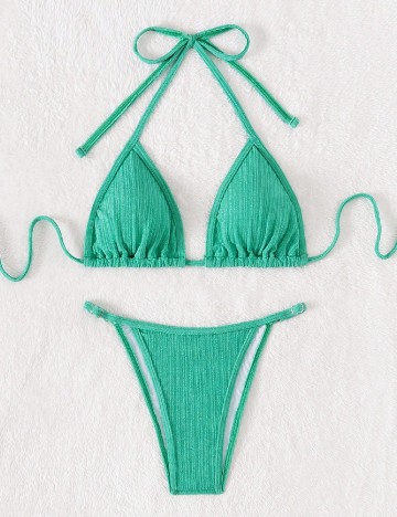 
						Costum de baie SHEIN, verde