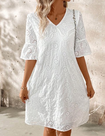 
						Rochie scurta SHEIN, alb