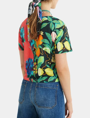 Bluza Desigual, mix culori