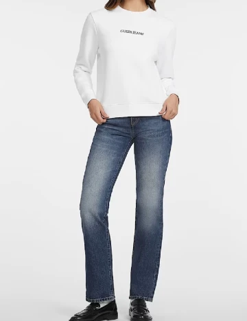 Bluza Guess, alb Alb