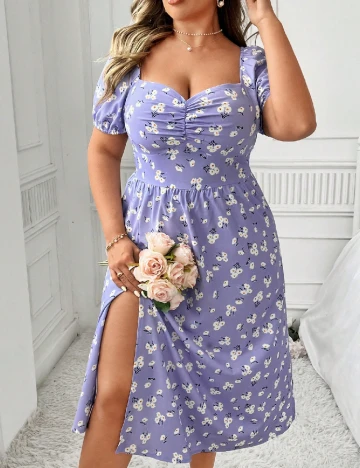 Rochie medie SHEIN CURVE, mov Mov