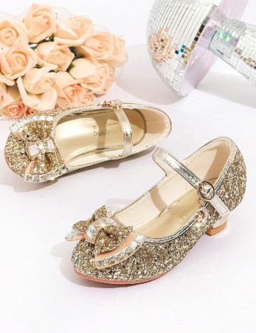Pantofi Shein Kids, auriu