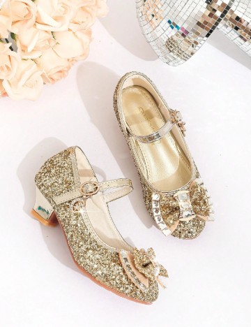Pantofi Shein Kids, auriu