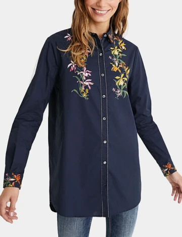 Camasa Desigual, albastru Albastru
