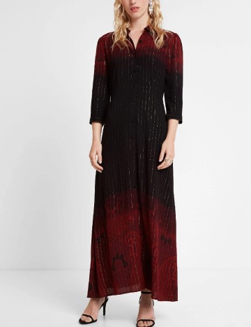
						Rochie lunga Desigual, rosu