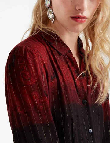 Rochie lunga Desigual, rosu Rosu