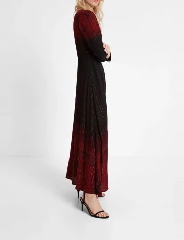 Rochie lunga Desigual, rosu Rosu