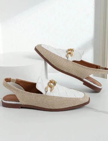 Pantofi SHEIN, alb/crem Crem