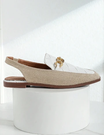 Pantofi SHEIN, alb/crem Crem