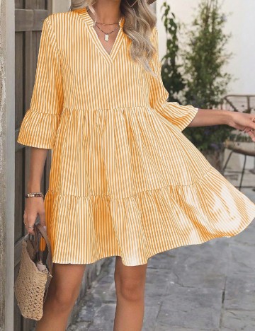 Rochie scurta SHEIN, galben