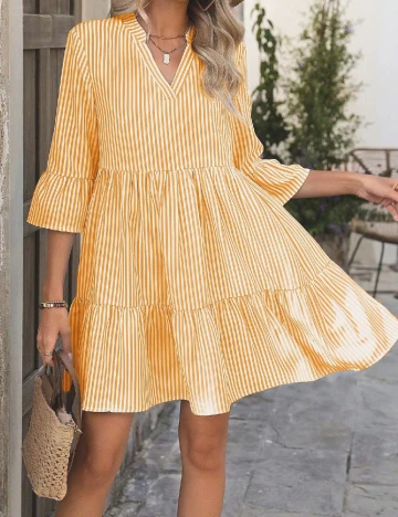 Rochie scurta SHEIN, galben