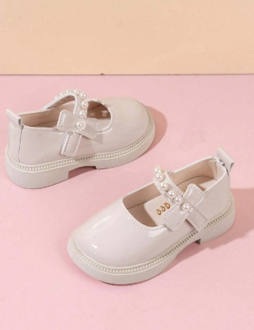 Pantofi Shein Kids, crem