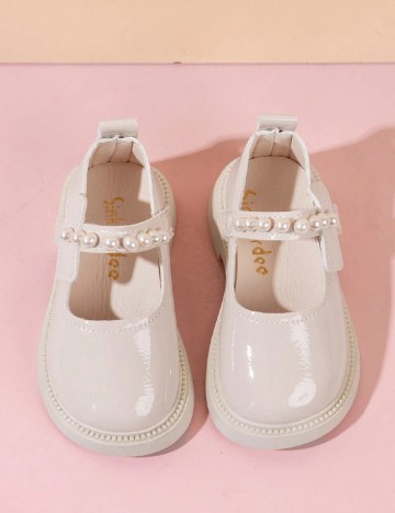 Pantofi Shein Kids, crem