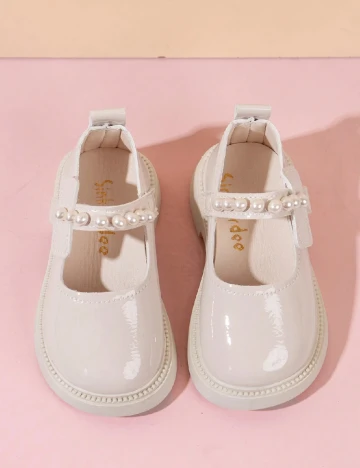 Pantofi Shein Kids, crem Crem