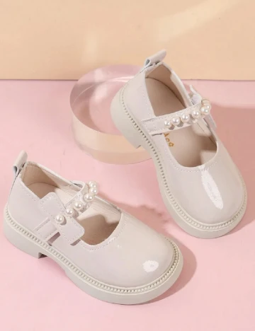 Pantofi Shein Kids, crem Crem