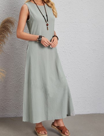 Rochie lunga Emery Rose, gri